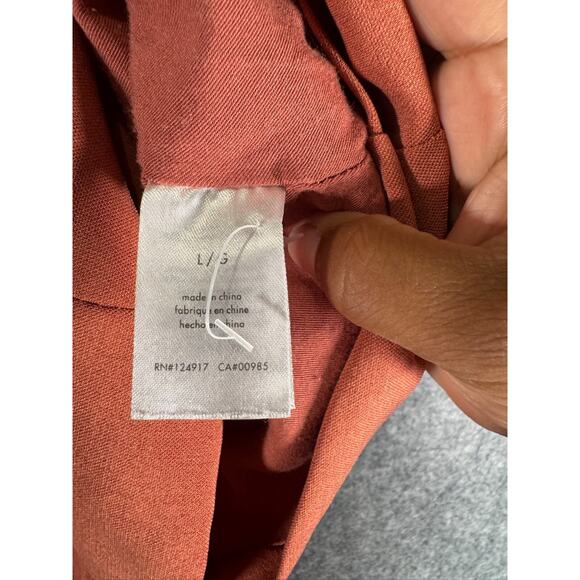 weworewhat Skirt Women Large Button‎ Front Orange Mini Academia Preppy Casual - Picture 3 of 6